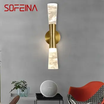 SOFEINA kristály fali lámpák Sconce LED lámpatest Modern alumínium beltéri fali lámpák otthonra Előcsarnok hálószoba Nappali Iroda Hotel