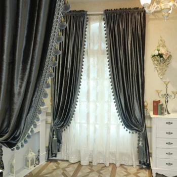 Francia sötétítő függönyök nappalihoz étkező hálószoba egyszínű luxus olasz bársony függöny egyedi lakberendezési függöny