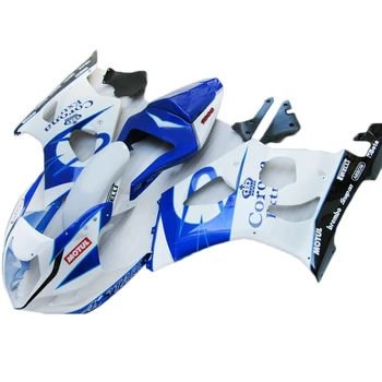 Befecskendezés vadonatúj Motorkerékpár burkolatok SUZUKI gsxr 1000 k3 k4 GSXR1000 kékfehér burkolat készlet ABS műanyag 2003 2004 WSX21