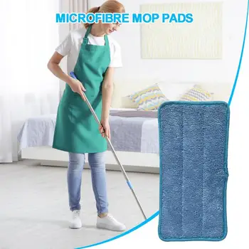  Mop pótpárna Újrafelhasználható mikroszálas padlómosók Mosható párna Megvastagodott felmosófej csere kendő Háztartási tisztítóeszközök