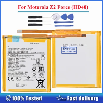 Motorola Z2 Force HD40 2565mAh mobiltelefon akkumulátor csere alkatrészhez