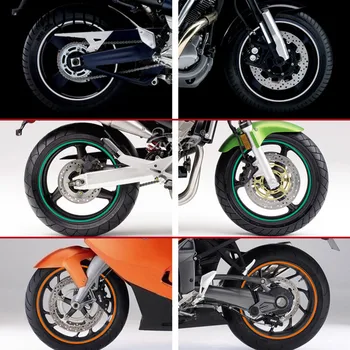 Kerék matrica fényvisszaverő felni csíkos szalag Kerékpár motorkerékpár matricák YAMAHA XP500 XP530 FZ600 SRX600 XJ600 FZ400 R FZX700 FAZER