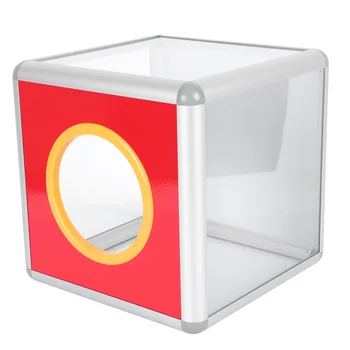 Átlátható éves találkozó Lottó doboz Tréfa Lucky Draw Box akril javaslatdoboz Átlátszó adománygyűjtő doboz Party kellékek