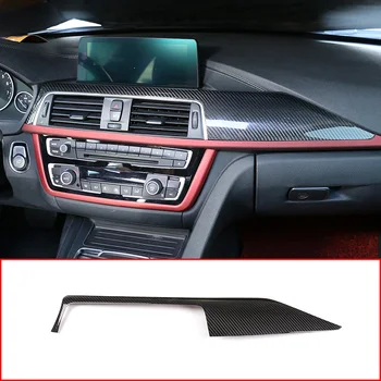 Valódi szénszálas középkonzol dekorációs panel burkolat BMW 3-as sorozathoz F30 M3 M4 2014-2018 balkormányos tartozékok