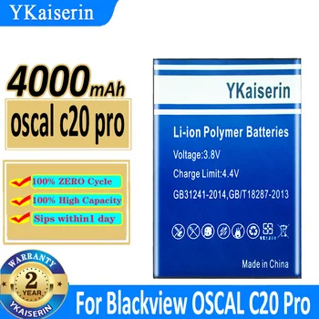 4000mAh YKaiserin akkumulátor oscal c20 pro (LiV455882ARTGH) Blackview OSCAL C20 Pro C20Pro Bateria